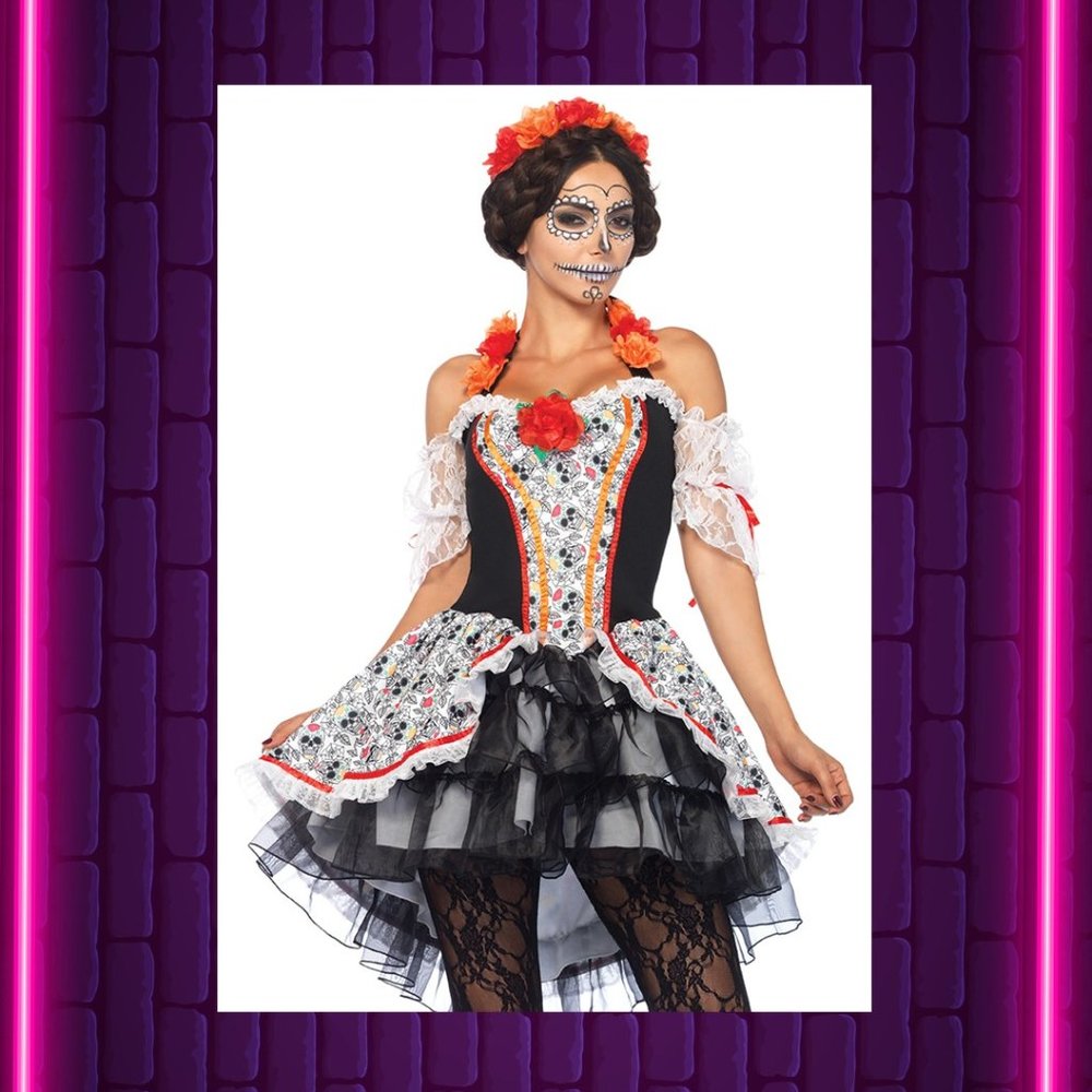 SUGAR SKULL SENORITA | XL | DIA DE LOS MUERTOS COSTUME